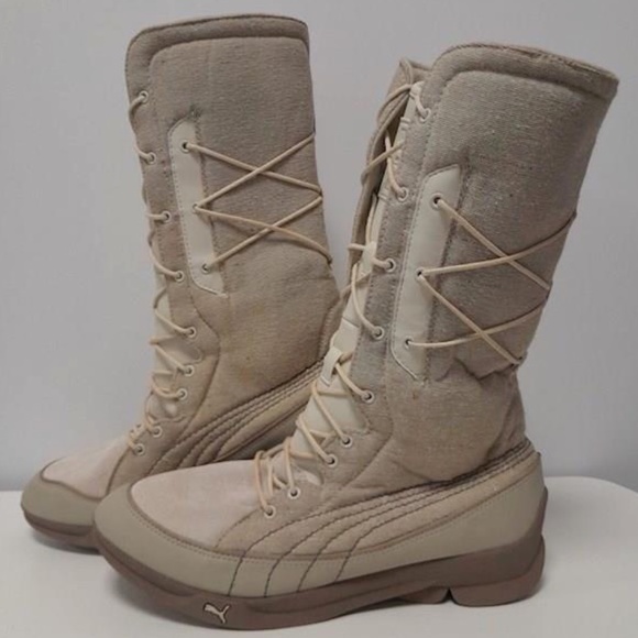 Puma Wrap Around Lace Up Mojave Desert Winter Sneaker Boots, Sz 9 - Picture 2 of 13
